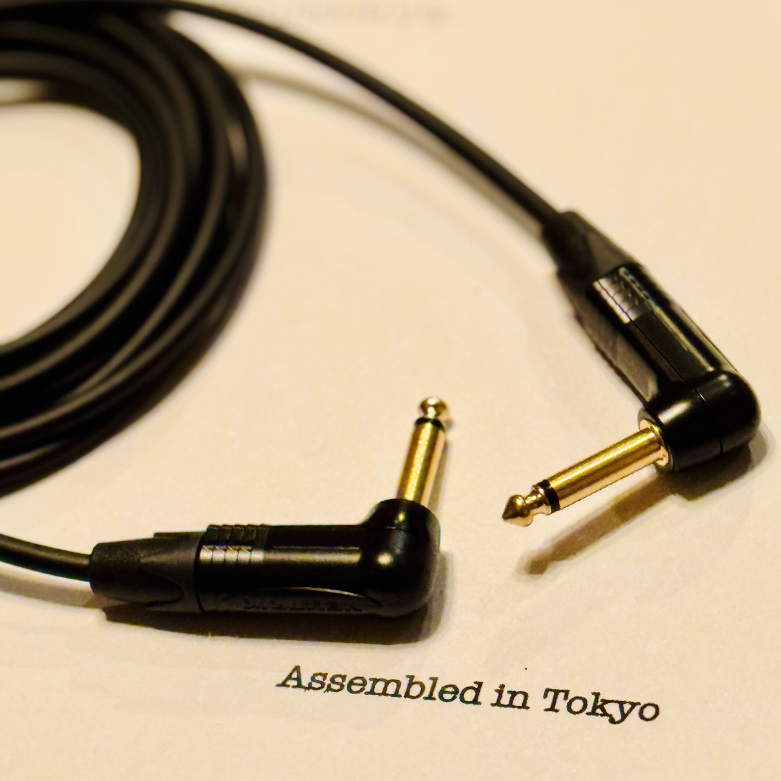 Neutrik NP2RX-B TS and NP2RX-B TS connectors on Mogami 2319 Black cable
