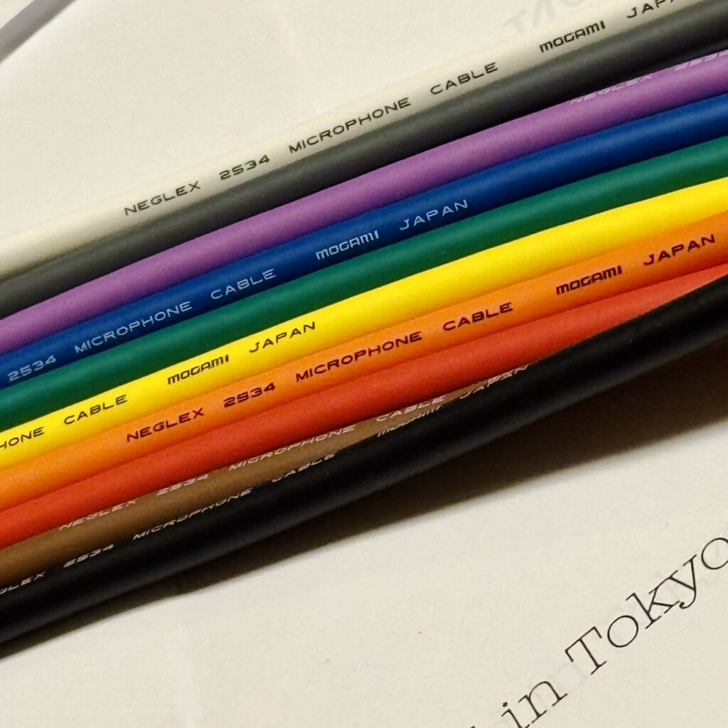 Mogami 2534 10 pcs Multicolor XLR microphone cable