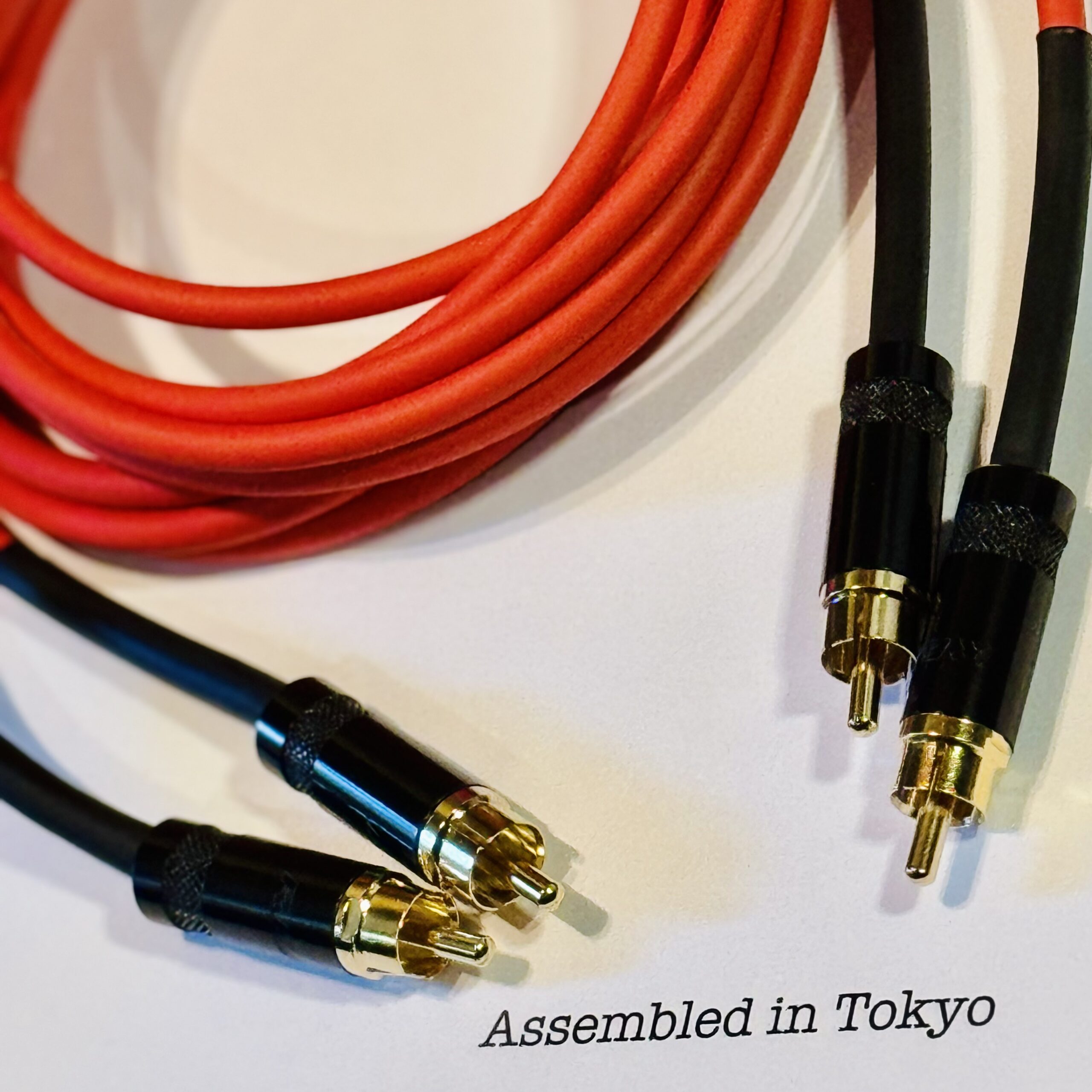 Mogami 2964 Red RCA audio cables with NYS352-BG RCA connectors