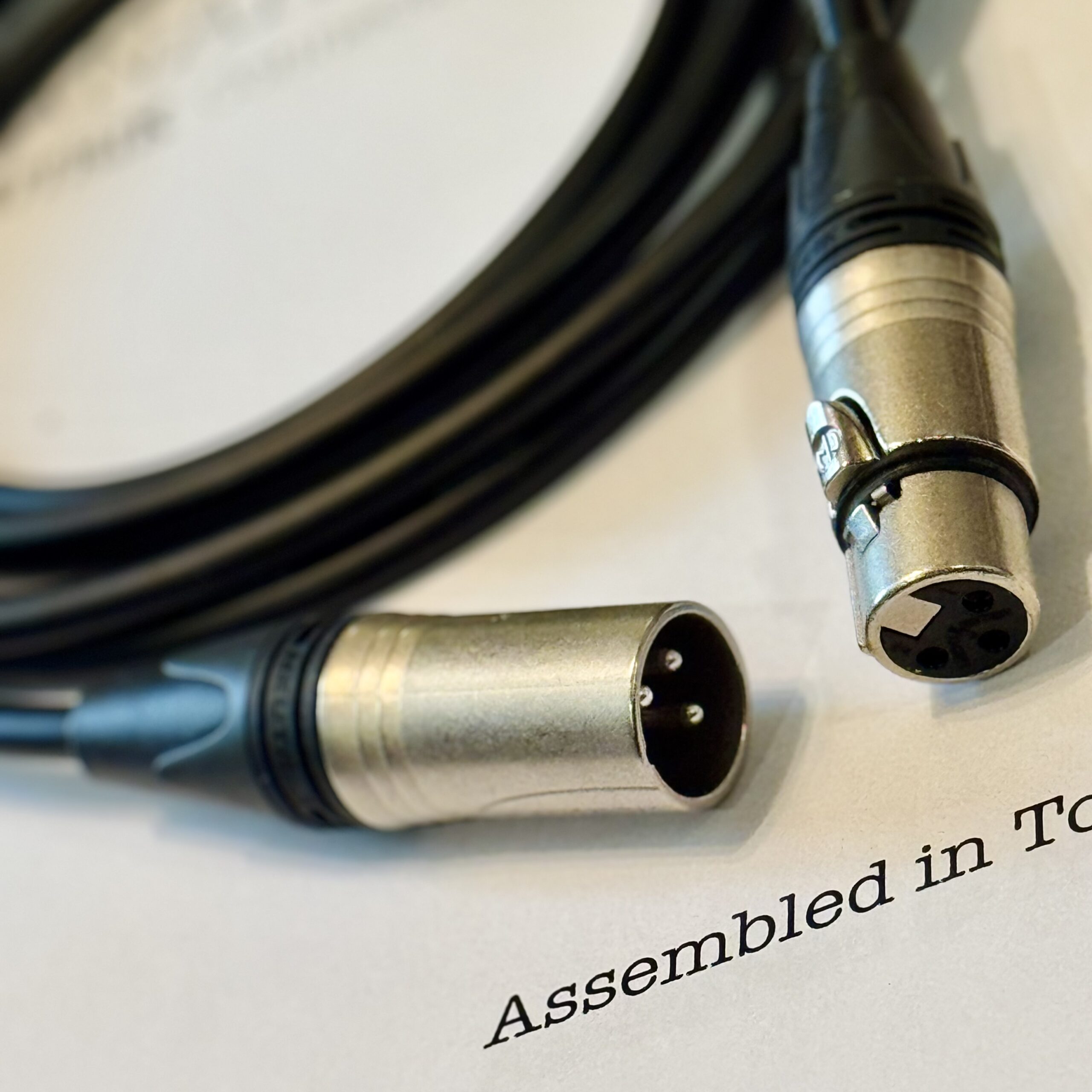 Canare L-4E6S Black with XLR F to XLR M connectors